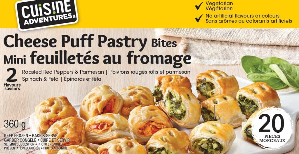 Cheese Puff Pastry Bites - Retail CA - Cuisine Adventures