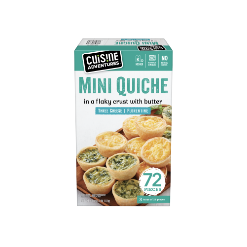 Mini Quiche-2 Flavors-Flaky-72-US