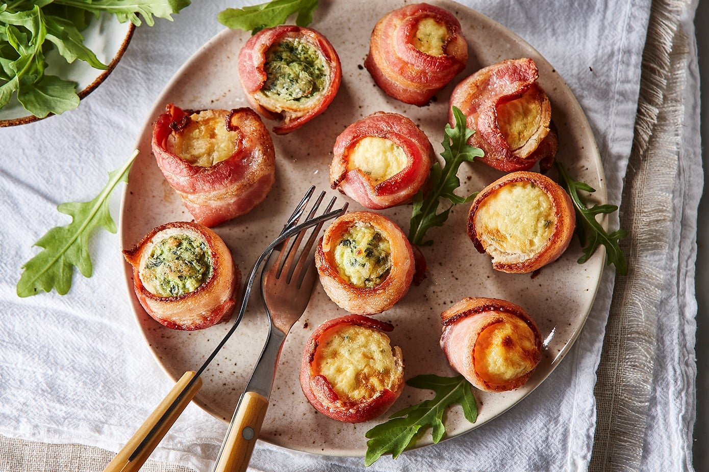 Bacon-Wrapped Mini Quiches - Cuisine Adventures