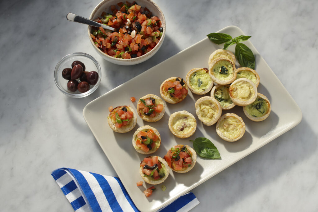 Mini Quiche with Tomato Salpicon - Cuisine Adventures