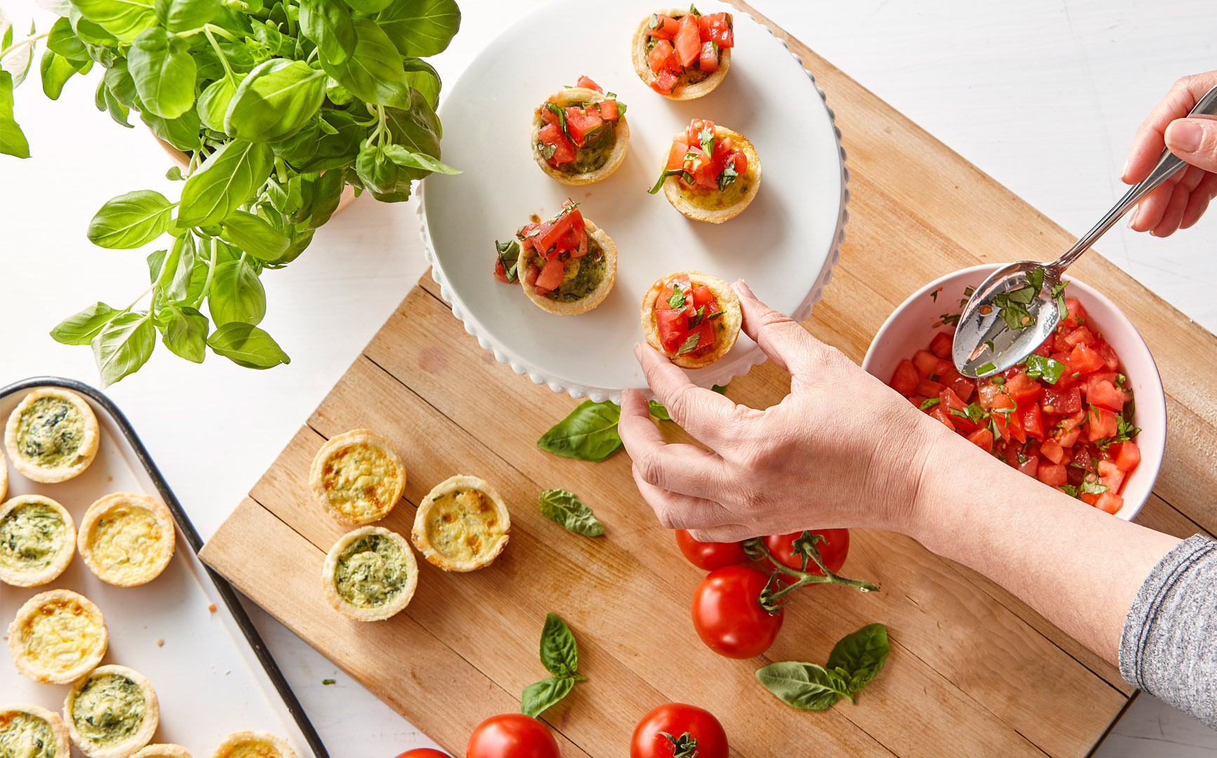 Mini Quiche with Tomato Salsa - Cuisine Adventures