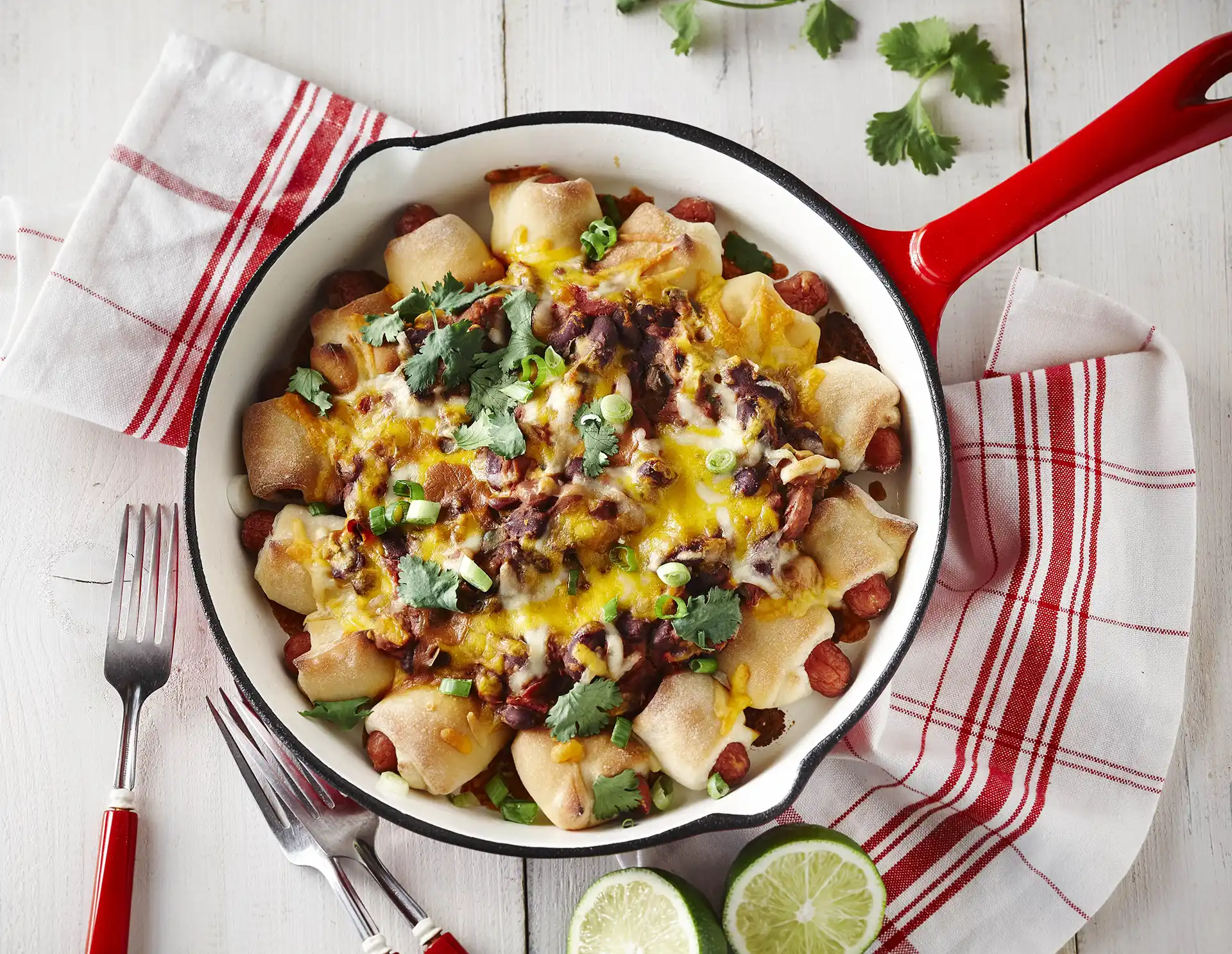 Chili Cheese Dip with Mini Sausages - Cuisine Adventures
