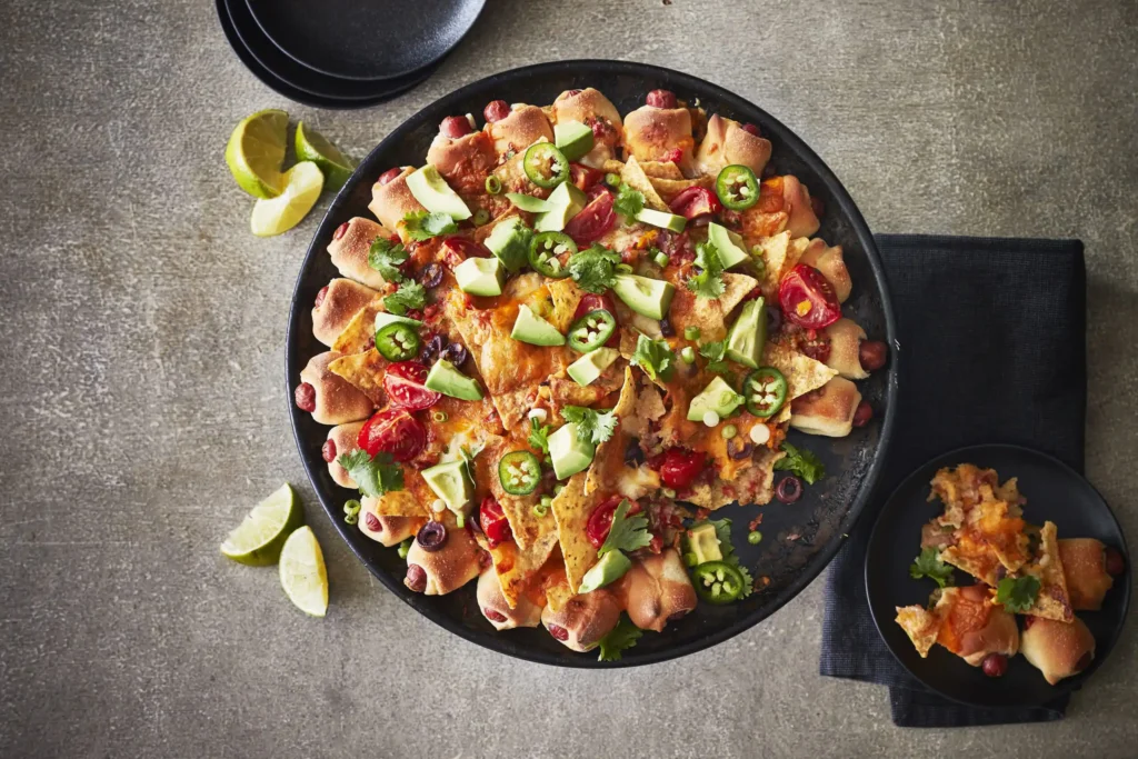 Loaded Nachos & Mini Sausages - Cuisine Adventures