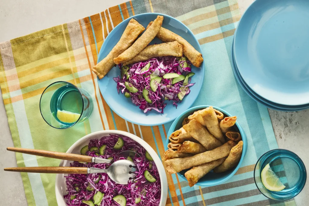 Crispy Red Cabbage and Cucumber Salad with Spicy Lime Vinaigrette - Cuisine Adventures